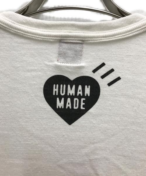 HUMAN MADE（ヒューマンメイド）HUMAN MADE (ヒューマンメイド) ロゴプリントTEE ホワイト サイズ:Sの古着・服飾アイテム