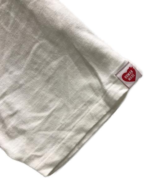 HUMAN MADE（ヒューマンメイド）HUMAN MADE (ヒューマンメイド) ロゴプリントTEE ホワイト サイズ:Sの古着・服飾アイテム