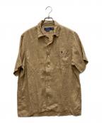 POLO RALPH LAURENポロ・ラルフローレン）の古着「リネンシャツ」｜ベージュ