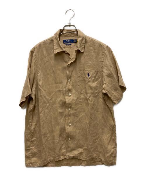 POLO RALPH LAUREN（ポロ・ラルフローレン）POLO RALPH LAUREN (ポロ・ラルフローレン) リネンシャツ ベージュ サイズ:Mの古着・服飾アイテム