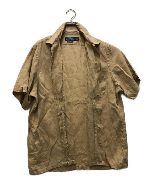 POLO RALPH LAUREN（ポロ・ラルフローレン）POLO RALPH LAUREN (ポロ・ラルフローレン) リネンシャツ ベージュ サイズ:Mの古着・服飾アイテム