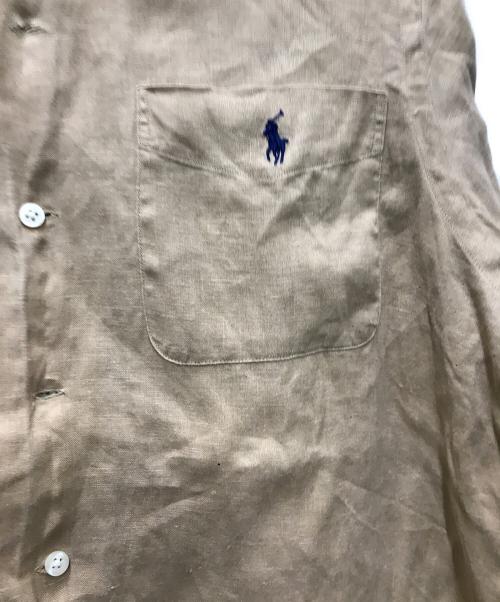 POLO RALPH LAUREN（ポロ・ラルフローレン）POLO RALPH LAUREN (ポロ・ラルフローレン) リネンシャツ ベージュ サイズ:Mの古着・服飾アイテム