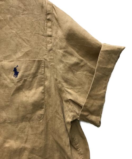 POLO RALPH LAUREN（ポロ・ラルフローレン）POLO RALPH LAUREN (ポロ・ラルフローレン) リネンシャツ ベージュ サイズ:Mの古着・服飾アイテム