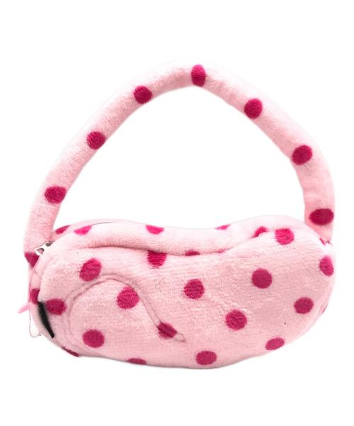 ANS DOTSLOEVNER（アンス ドッツローヴナー）ans dotsloevner (アンス ドッツローヴナー) HEART IN HIS EAR PINK DOT BAG ピンクの古着・服飾アイテム