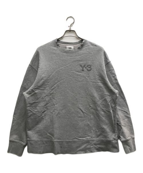 Y-3（ワイスリー）Y-3 (ワイスリー) ロゴスウェット グレー サイズ:Mの古着・服飾アイテム