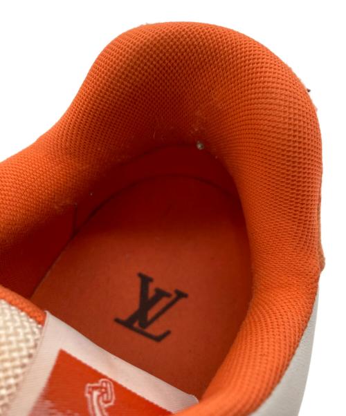 LOUIS VUITTON（ルイ ヴィトン）LOUIS VUITTON (ルイ ヴィトン) LVトレイナー ライン オレンジ×ホワイト サイズ:9 1/2の古着・服飾アイテム