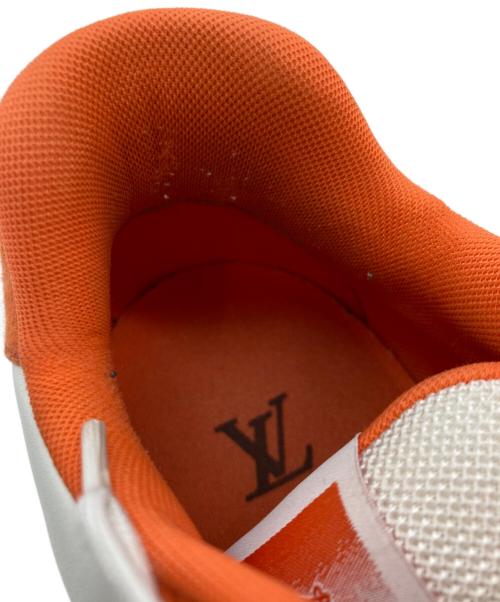 LOUIS VUITTON（ルイ ヴィトン）LOUIS VUITTON (ルイ ヴィトン) LVトレイナー ライン オレンジ×ホワイト サイズ:9 1/2の古着・服飾アイテム