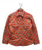 ERLイーアールエル）の古着「Padded Cotton Overshirt」｜オレンジ