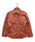 ERL（イーアールエル）の古着「Padded Cotton Overshirt」｜オレンジ
