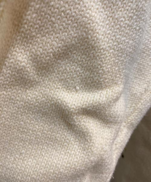 MAISON SPECIAL（メゾンスペシャル）MAISON SPECIAL (メゾンスペシャル) Life Word Embroidery Knit Cardigan ベージュ サイズ:FREEの古着・服飾アイテム