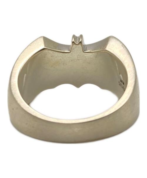 JAM HOME MADE（ジャムホームメイド）JAM HOME MADE (ジャムホームメイド) HAZE (ヘイズ) BAT HAZE RING シルバー サイズ:19号の古着・服飾アイテム