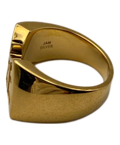 JAM HOME MADE（ジャムホームメイド）JAM HOME MADE (ジャムホームメイド) HAZE (ヘイズ) BAT HAZE RING ゴールド サイズ:19号の古着・服飾アイテム