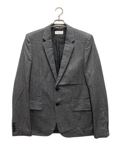 Saint Laurent Paris（サンローランパリ）Saint Laurent Paris (サンローランパリ) ウール2Bテーラードジャケット グレー サイズ:48の古着・服飾アイテム