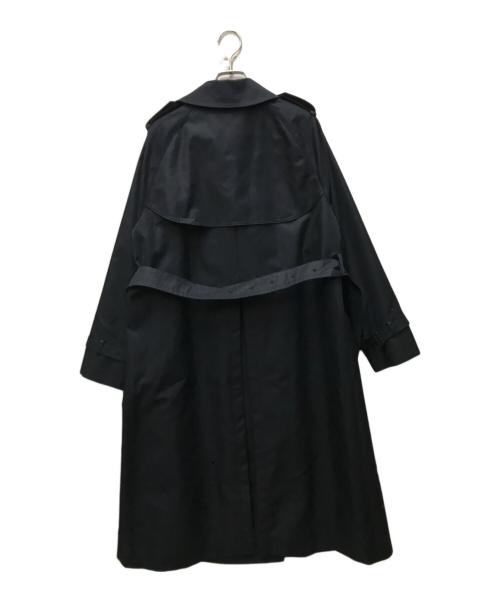 BLUE LABEL CRESTBRIDGE（ブルーレーベルクレストブリッジ）BLUE LABEL CRESTBRIDGE (ブルーレーベルクレストブリッジ) ライトギャバジントレンチコート ネイビー サイズ:38の古着・服飾アイテム
