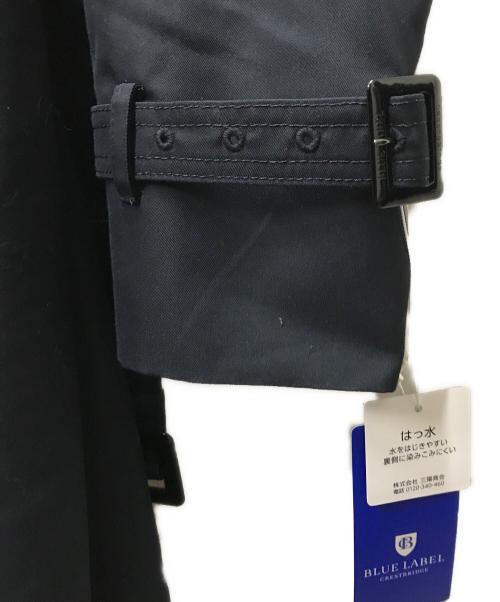 BLUE LABEL CRESTBRIDGE（ブルーレーベルクレストブリッジ）BLUE LABEL CRESTBRIDGE (ブルーレーベルクレストブリッジ) ライトギャバジントレンチコート ネイビー サイズ:38の古着・服飾アイテム