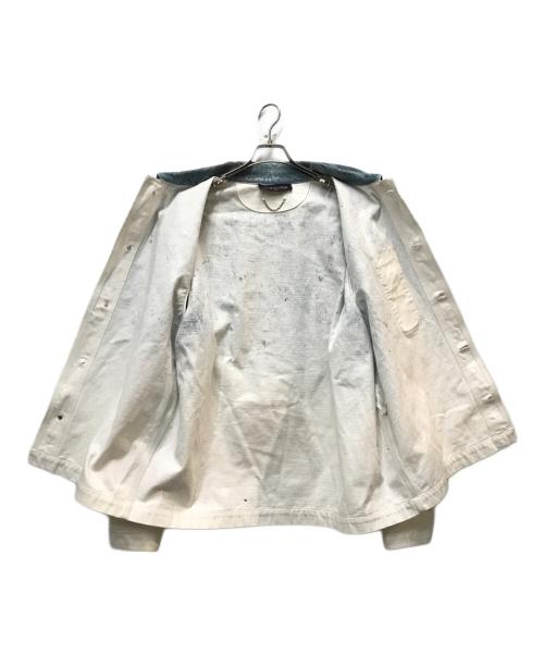 LOUIS VUITTON（ルイ ヴィトン）LOUIS VUITTON (ルイ ヴィトン) モノグラムグラデーションデニムジャケット ホワイト×ブルー サイズ:4Lの古着・服飾アイテム