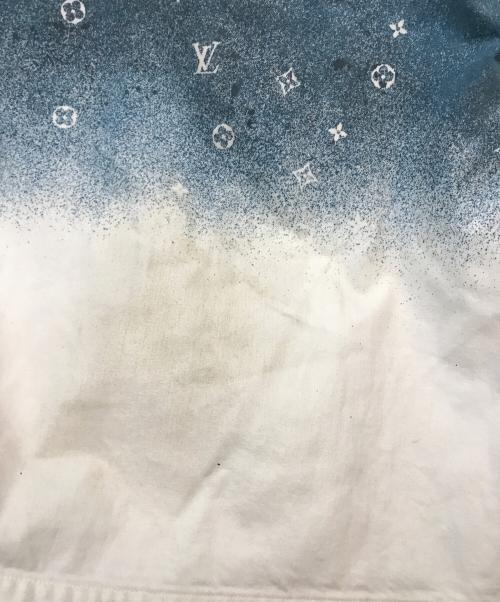 LOUIS VUITTON（ルイ ヴィトン）LOUIS VUITTON (ルイ ヴィトン) モノグラムグラデーションデニムジャケット ホワイト×ブルー サイズ:4Lの古着・服飾アイテム