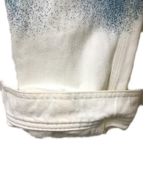 LOUIS VUITTON（ルイ ヴィトン）LOUIS VUITTON (ルイ ヴィトン) モノグラムグラデーションデニムジャケット ホワイト×ブルー サイズ:4Lの古着・服飾アイテム