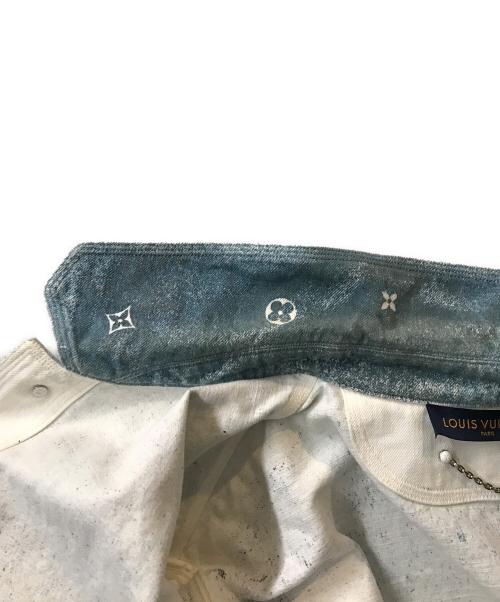 LOUIS VUITTON（ルイ ヴィトン）LOUIS VUITTON (ルイ ヴィトン) モノグラムグラデーションデニムジャケット ホワイト×ブルー サイズ:4Lの古着・服飾アイテム