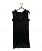 MARC JACOBSマークジェイコブス）の古着「ノースリーブプリーツワンピース」｜ブラック