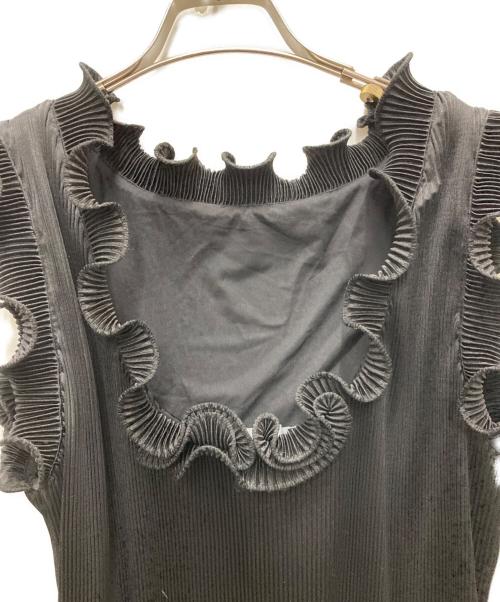 MARC JACOBS（マークジェイコブス）MARC JACOBS (マークジェイコブス) ノースリーブプリーツワンピース ブラック サイズ:XSの古着・服飾アイテム