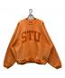 stussy（ステューシー）の古着「Stu Applique Crew」｜オレンジ
