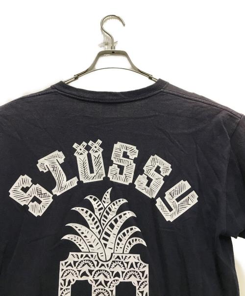 stussy（ステューシー）stussy (ステューシー) 00's パイナップルアーツロゴTシャツ ブラック サイズ:Lの古着・服飾アイテム