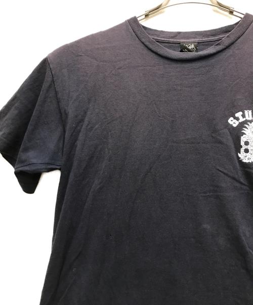 stussy（ステューシー）stussy (ステューシー) 00's パイナップルアーツロゴTシャツ ブラック サイズ:Lの古着・服飾アイテム