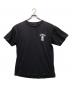 stussy（ステューシー）の古着「00's パイナップルアーツロゴTシャツ」｜ブラック