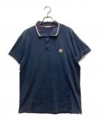 MONCLERモンクレール）の古着「MAGLIA POLO MANIA CORTA」｜ネイビー
