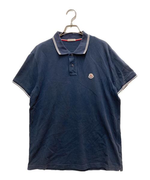 MONCLER（モンクレール）MONCLER (モンクレール) MAGLIA POLO MANIA CORTA ネイビー サイズ:Lの古着・服飾アイテム