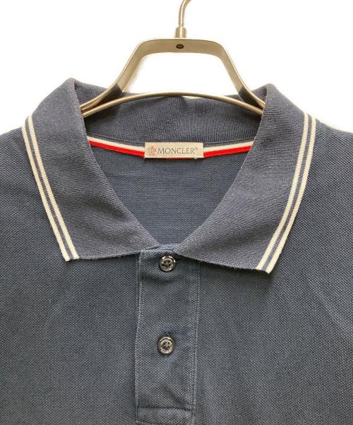 MONCLER（モンクレール）MONCLER (モンクレール) MAGLIA POLO MANIA CORTA ネイビー サイズ:Lの古着・服飾アイテム