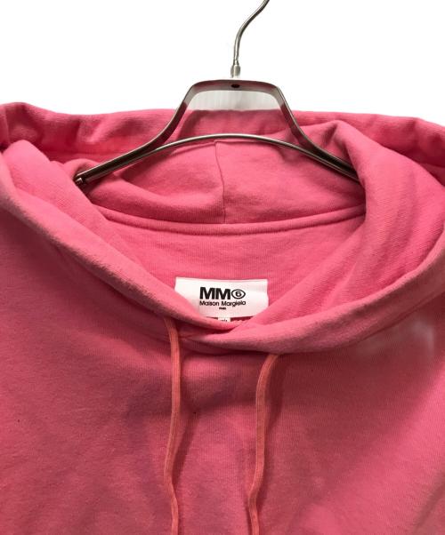 MM6 Maison Margiela（エムエムシックスメゾンマルジェラ）MM6 Maison Margiela (エムエムシックスメゾンマルジェラ) プルオーバーパーカー ピンク サイズ:Sの古着・服飾アイテム