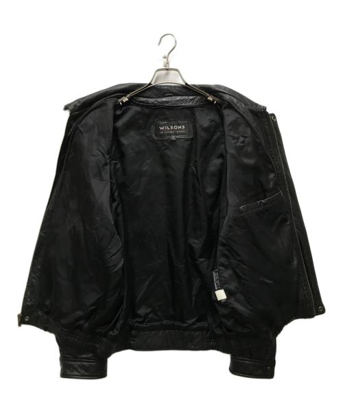 wilsons leather（ウィルソンズレザー）wilsons leather (ウィルソンズレザー) ジップレザージャケット ブラック サイズ:XLの古着・服飾アイテム