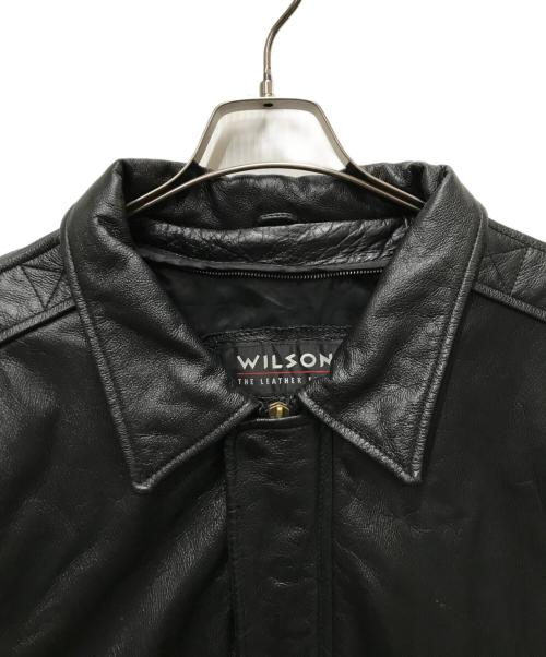wilsons leather（ウィルソンズレザー）wilsons leather (ウィルソンズレザー) ジップレザージャケット ブラック サイズ:XLの古着・服飾アイテム