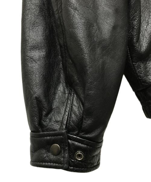 wilsons leather（ウィルソンズレザー）wilsons leather (ウィルソンズレザー) ジップレザージャケット ブラック サイズ:XLの古着・服飾アイテム