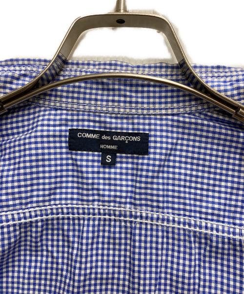 COMME des GARCONS HOMME（コムデギャルソン オム）COMME des GARCONS HOMME (コムデギャルソン オム) ギンガムチェックシャツ ブルー サイズ:Sの古着・服飾アイテム