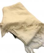 JIL SANDERジルサンダー）の古着「レーヨン混フリンジストール」｜ホワイト