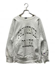 Champion REVERSE WEAVE（チャンピオン リバース ウィーブ）の古着「80s~90s2段プリントスウェット」｜グレー