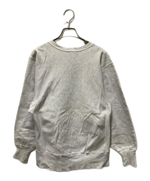 Champion REVERSE WEAVE（チャンピオン リバース ウィーブ）Champion REVERSE WEAVE (チャンピオン リバース ウィーブ) 80s~90s2段プリントスウェット グレー サイズ:Mの古着・服飾アイテム