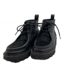 Y's（ワイズ）の古着「SHARK SOLE BOOTS」｜ブラック