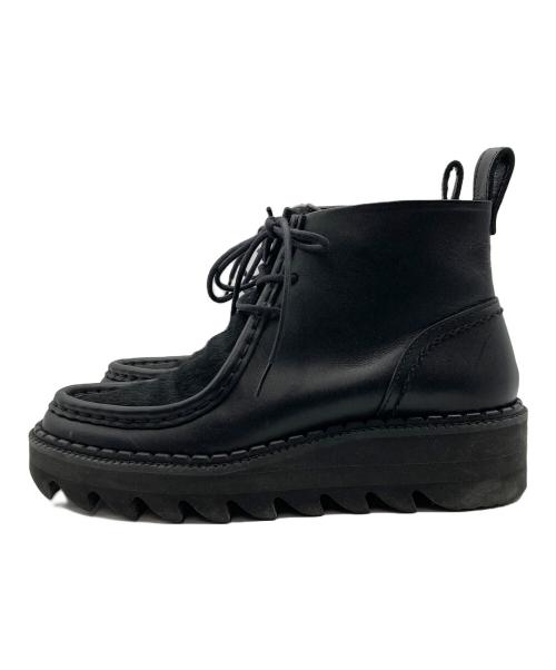 Y's（ワイズ）Y's (ワイズ) SHARK SOLE BOOTS ブラック サイズ:3の古着・服飾アイテム