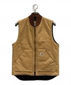CarHarttカーハート）の古着「DUCK VEST ARCTIC QUILT LINED」｜ベージュ