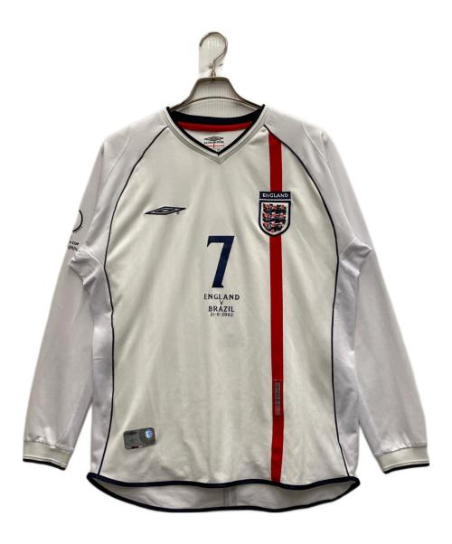 UMBRO（アンブロ）UMBRO (アンブロ) ゲームシャツ ホワイト サイズ:Ｌの古着・服飾アイテム