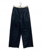 sabyサバイ）の古着「TUCK BAGGY」｜ネイビー