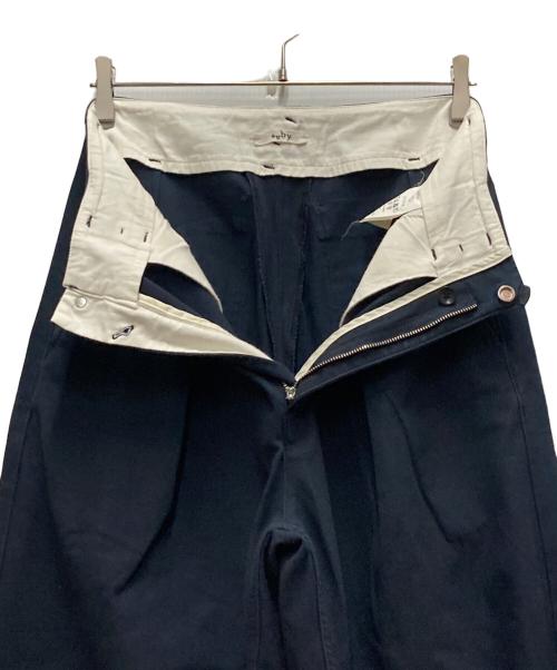 saby（サバイ）saby (サバイ) TUCK BAGGY ネイビー サイズ:Mの古着・服飾アイテム