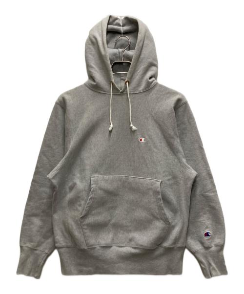Champion REVERSE WEAVE（チャンピオン リバース ウィーブ）Champion REVERSE WEAVE (チャンピオン リバース ウィーブ) 90s リバースウィーブパーカー グレー サイズ:Mの古着・服飾アイテム
