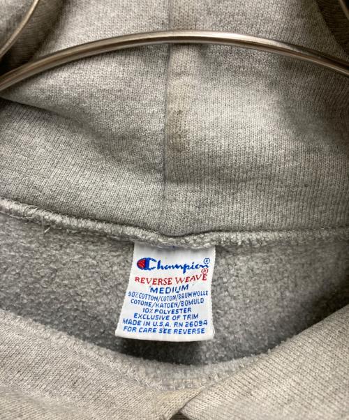 Champion REVERSE WEAVE（チャンピオン リバース ウィーブ）Champion REVERSE WEAVE (チャンピオン リバース ウィーブ) 90s リバースウィーブパーカー グレー サイズ:Mの古着・服飾アイテム