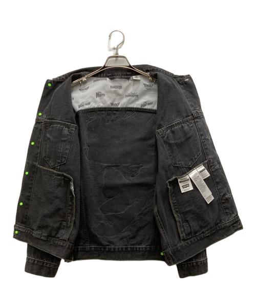 LEVI'S（リーバイス）LEVI'S (リーバイス) UNIVERSAL MONSTERSデニムジャケット ブラック サイズ:Sの古着・服飾アイテム