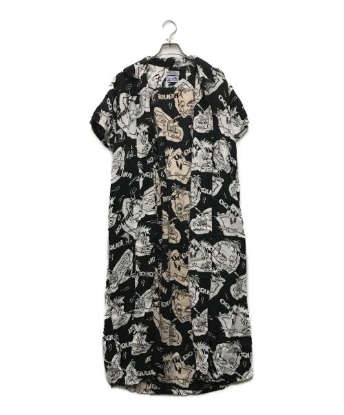 Sun Surf（サンサーフ）Sun Surf (サンサーフ) BEAMS BOY (ビームスボーイ) 別注シャツワンピース ブラック サイズ:FREEの古着・服飾アイテム